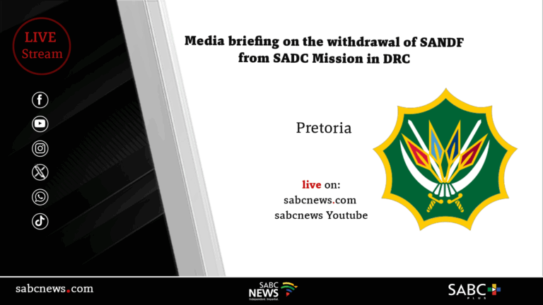 LIVE | SANDF media briefing on DRC troops withdrawal