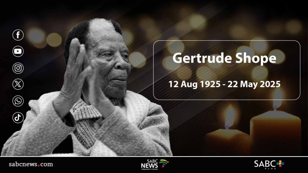 LIVE: Struggle stalwart Gertrude Shope’s memorial service