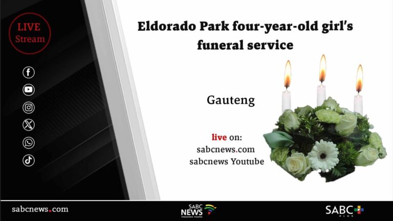 LIVE | Eldorado Park four-year-old girl’s funeral service