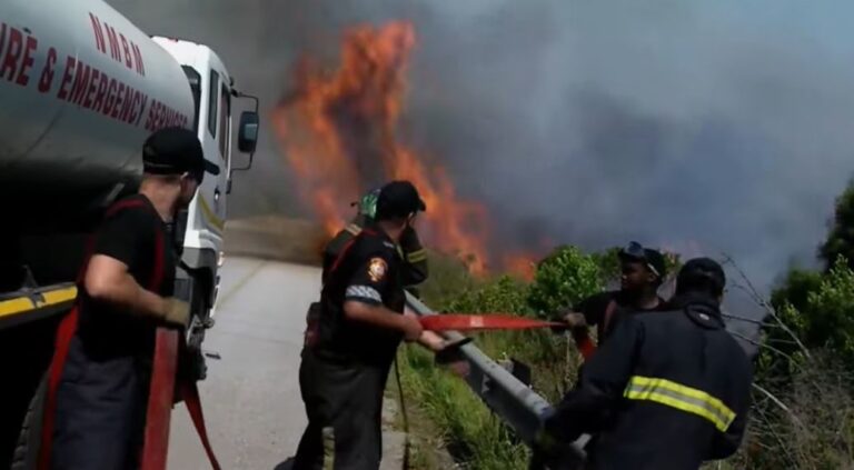 Veld fire brings R72 to a halt between Kenton-On-Sea and Alexandria