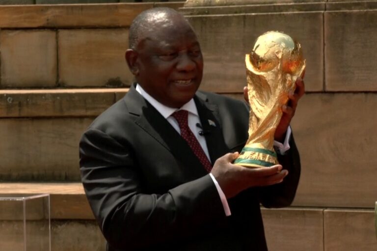 Ramaphosa receives FIFA World Cup Trophy to kickstart 3 day tour