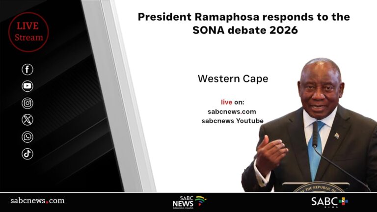 LIVE: President Ramaphosa’s response to the SONA debate 2026