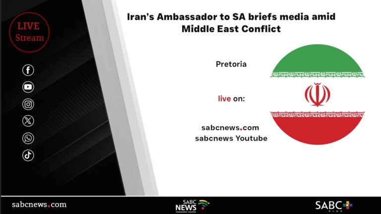 LIVE: Iran’s Ambassador to SA briefs media