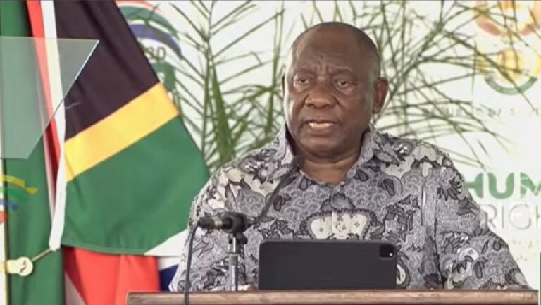 Ramaphosa honours Sharpeville’s fallen – ‘they did not die in vain’