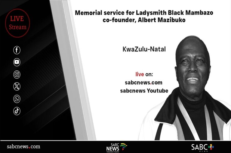 LIVE: Memorial service of Ladysmith Black Mambazo co-founder Albert Mazibuko